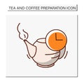 Teapot color icon