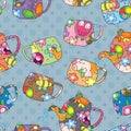 Teapot Cup Seamless Pattern_eps