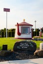 Teapot Dome Memorial Park with signage and novelty gas station