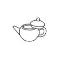 Teapot Drink Line Modern Creative Logo