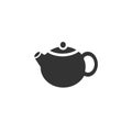 Teapot icon. Hot drinks chinese tea pot symbols vector illustration. Tea ceremony