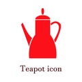 The teapot icon. Tea symbol.