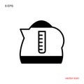 Teapot Kettle Trendy Icon Isolated on White Background Royalty Free Stock Photo