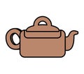 teapot kitchen isolated icon