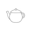 teapot kitchen traditional isolated icon