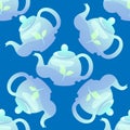 Teapot seamless pattern