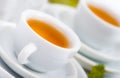 Teapot and white teacup Royalty Free Stock Photo