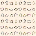 Teapots. Seamless pattern Royalty Free Stock Photo