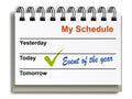 Tear-off day calendar Royalty Free Stock Photo
