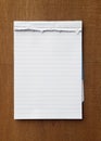 Tear paper note Royalty Free Stock Photo