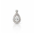 Exquisite Diamond Pear Shaped Pendant With Detailed Craftsmanship