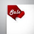 Teared paper with Sale sign. Royalty Free Stock Photo
