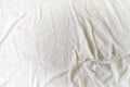 Teared rag spread out to flat on the floor, can use like a background or any texture