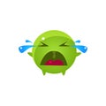Tearful Round Character Emoji