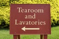 Tearoom and lavatories Royalty Free Stock Photo