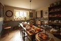 tearoom, with selection of artisan breads and pastries for guests to enjoy