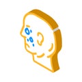 tears problem isometric icon vector illustration