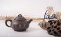 Teaset with white background