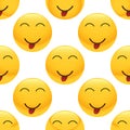 Teasing emoticon pattern