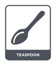 teaspoon icon in trendy design style. teaspoon icon isolated on white background. teaspoon vector icon simple and modern flat Royalty Free Stock Photo