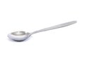 Teaspoon isolated on white. Stainless tea spoon isolated Royalty Free Stock Photo