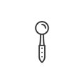 Teaspoon line icon