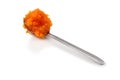 Teaspoon of red caviar Royalty Free Stock Photo
