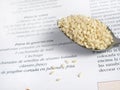 Teaspoonful of sesame Royalty Free Stock Photo