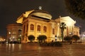 Teatro Massimo by Night Sicily Italy Royalty Free Stock Photo