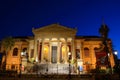 Teatro Massimo by Night Sicily Italy Royalty Free Stock Photo