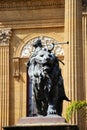 Teatro massimo, palermo, bronze lion Royalty Free Stock Photo