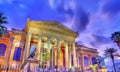 The Teatro Massimo Vittorio Emanuele, the biggest in Italy opera house. Palermo, Sicily Royalty Free Stock Photo