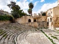 Teatro Romano di Lecce Roman Theatre of Lecce in Italy Royalty Free Stock Photo