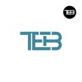 TEB Logo Letter Monogram Design Royalty Free Stock Photo