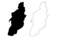 Tebessa Province map vector