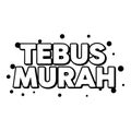 Tebus murah logo design Royalty Free Stock Photo