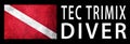 Tec Trimix Diver, Diver Down Flag, Scuba flag Royalty Free Stock Photo