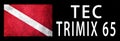 Tec Trimix 65, Diver Down Flag, Scuba flag Royalty Free Stock Photo