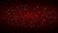 Tech Binary Code Dark Red Background. Cyber Attack