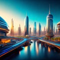 Tech City Horizon: Futuristic Urban Evolution