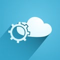 Tech cloud symbol