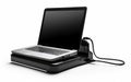 Tech Convenience Laptop Docking Station on White Background