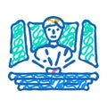tech conventions enthusiast icon doodle illustration Royalty Free Stock Photo