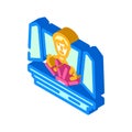 tech conventions enthusiast isometric icon vector illustration Royalty Free Stock Photo