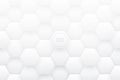 Tech 3D Vector Hexagons White Abstract Background Royalty Free Stock Photo