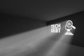 TECH DEBT rays volume light concept 3d