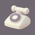 Tech Elegance: Isolated Phone Illustration in White