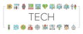 tech enthusiast geek nerd man icons set vector