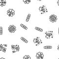 tech enthusiast geek nerd man seamless pattern vector