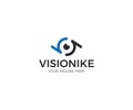 Tech Eye Logo Template. Vision Vector Design